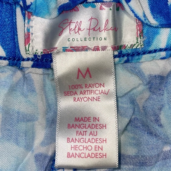 🌴Stella Parker Women's Pink and Blue Shorts - Picture 9 of 11